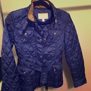 Banana Republic Navy Quilted Jacket S